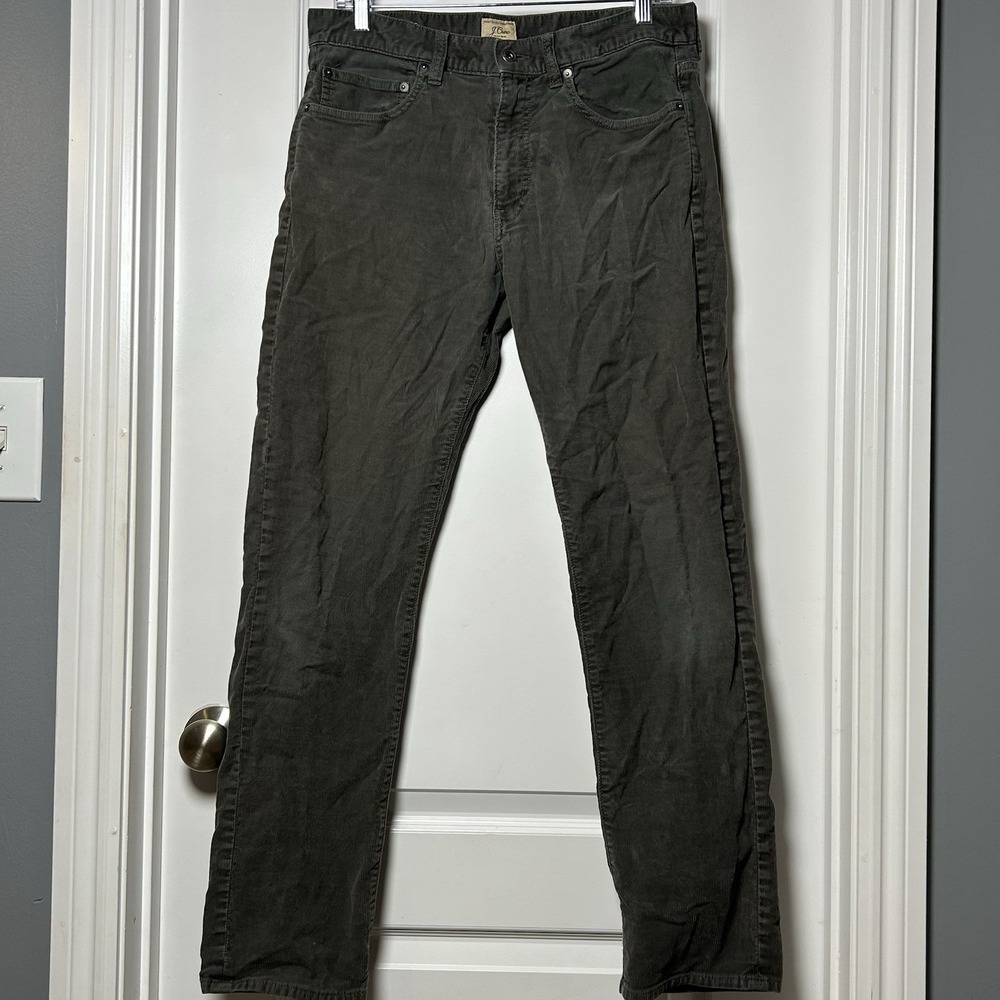 Re-Imagined by J. Crew 770 Style Dark Gray Corduroy Pants Smart Casual Style‎